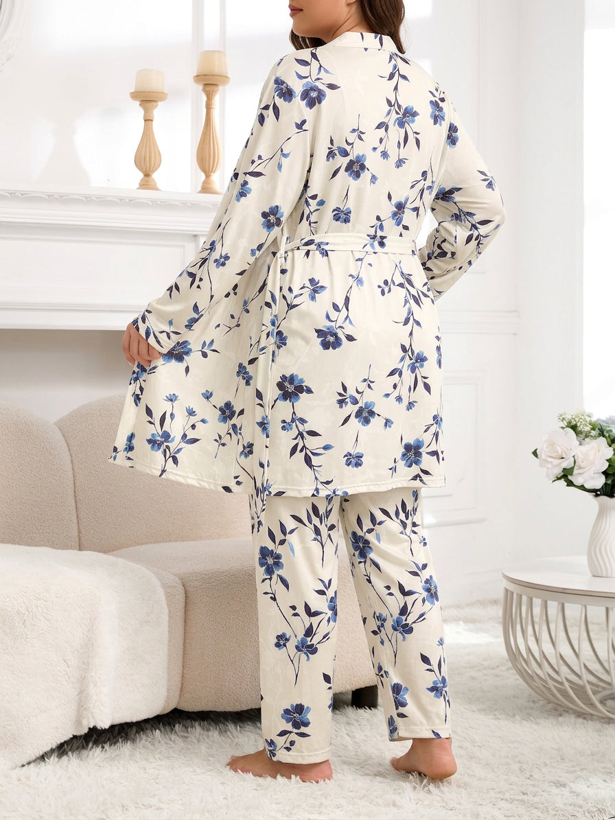 Emerson Floral Two-Piece Pyjama Set – view 7