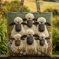 Eva Sheep Meadow Quilted Tote Bag
