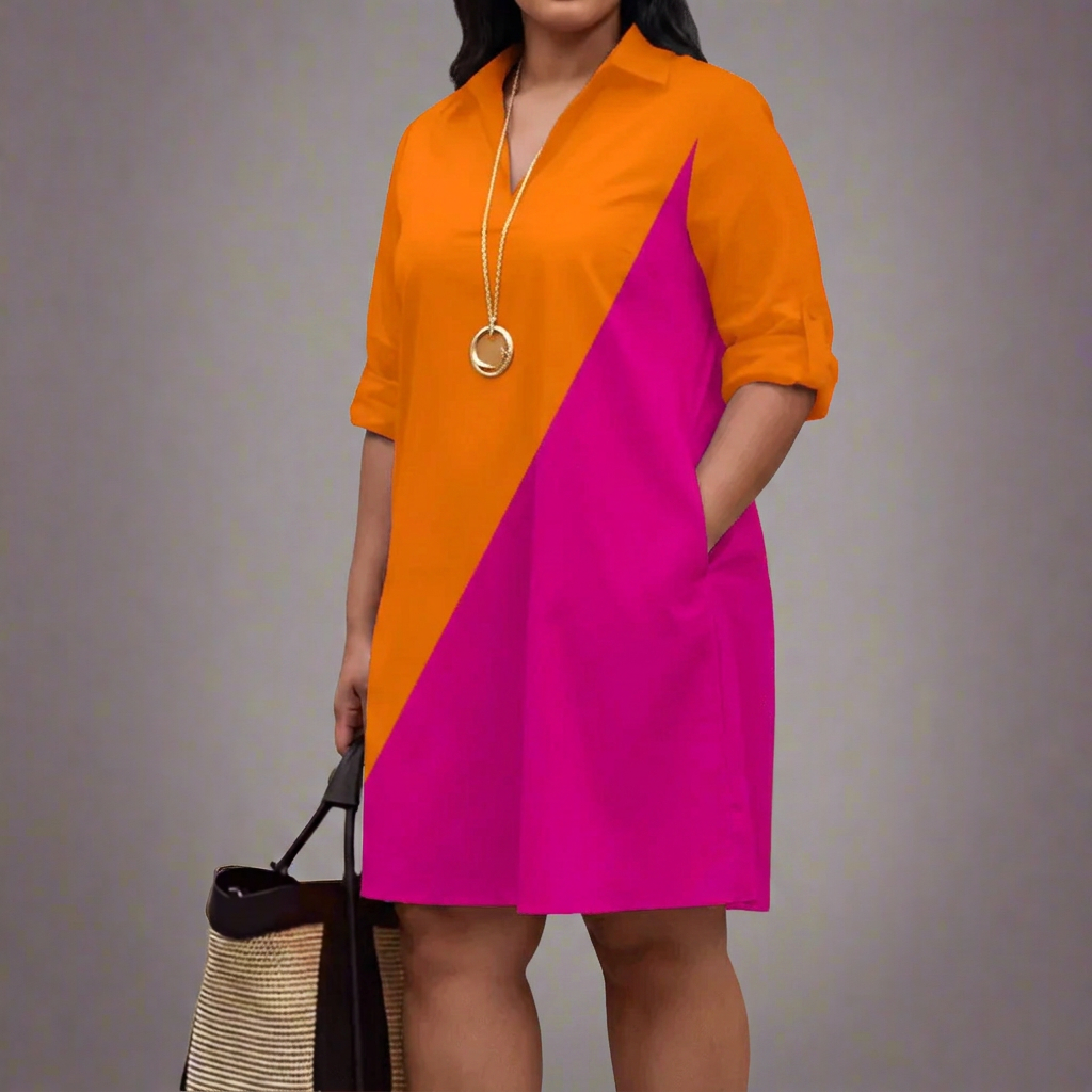 Evelyn Collared Shirt Dress – view 4