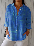Keira | Striped Collared Blouse