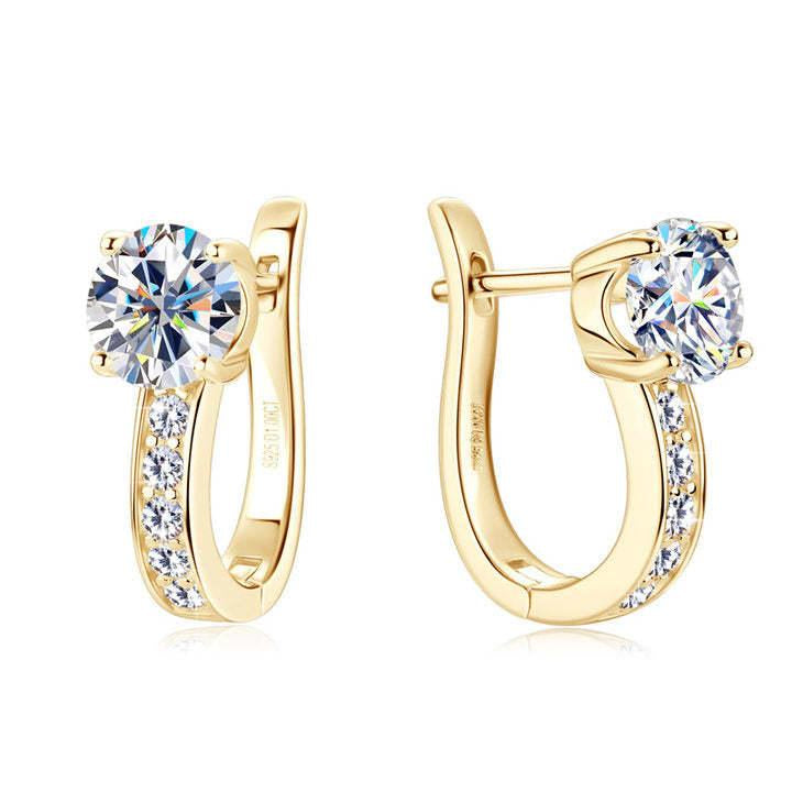 Noelle | Huggie Hoop Cubic Zirconia Earrings for Women