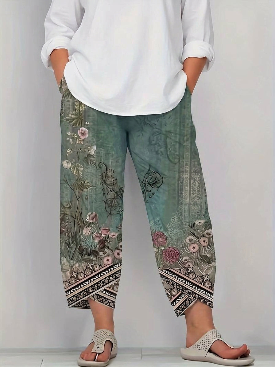 Alana | Floral Tapered Pants