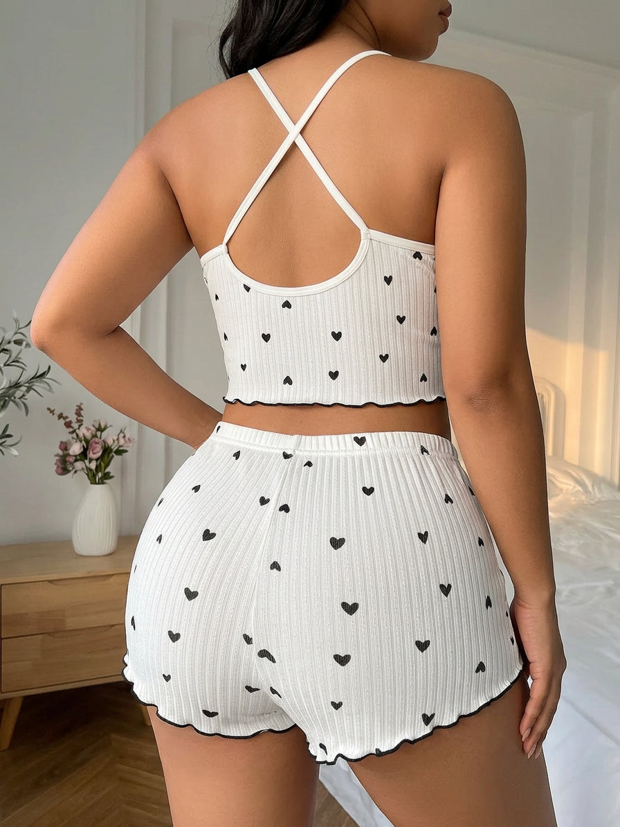Julie | Knit Sleeveless Two-Piece Shorts Set