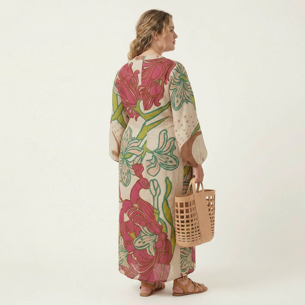 Fiona Floral Long Sleeve Maxi Dress