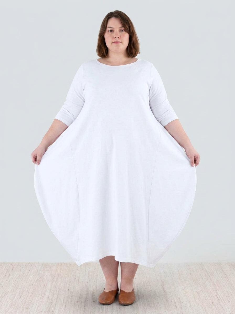 Francesca Linen Round Neck Midi Dress – view 25