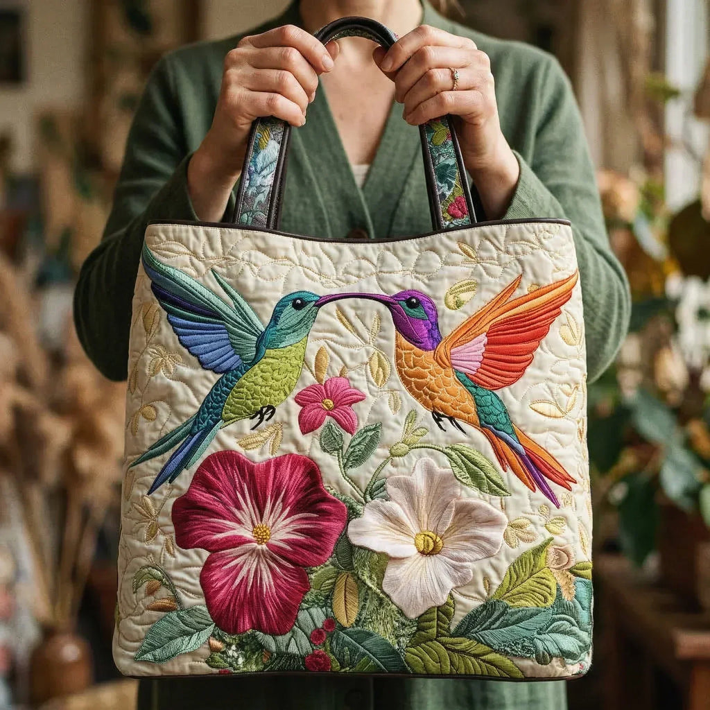 Selina | Morning Glory Quilted Tote Bag