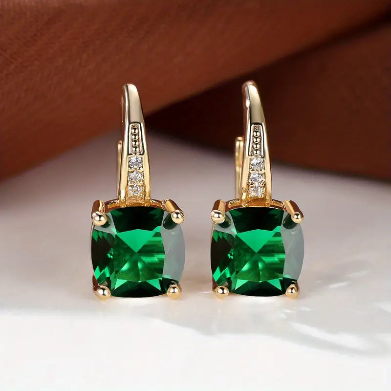 Gail Drop Cubic Zirconia Earrings for Women – view 6