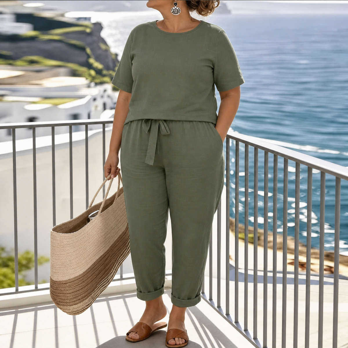 Gia Linen Two-Piece Set – view 3