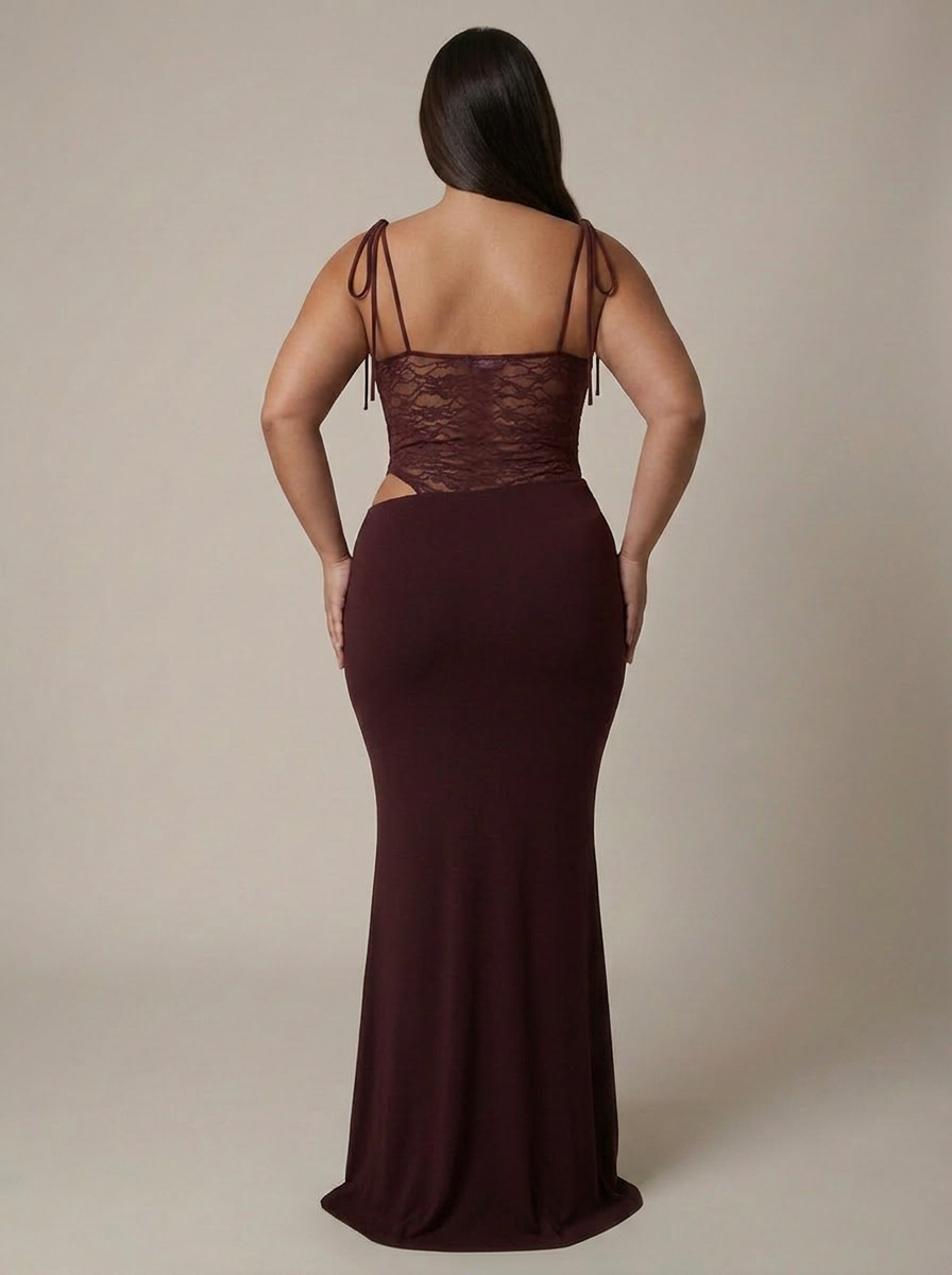 Gracie Lace Sleeveless Maxi Dress – view 3