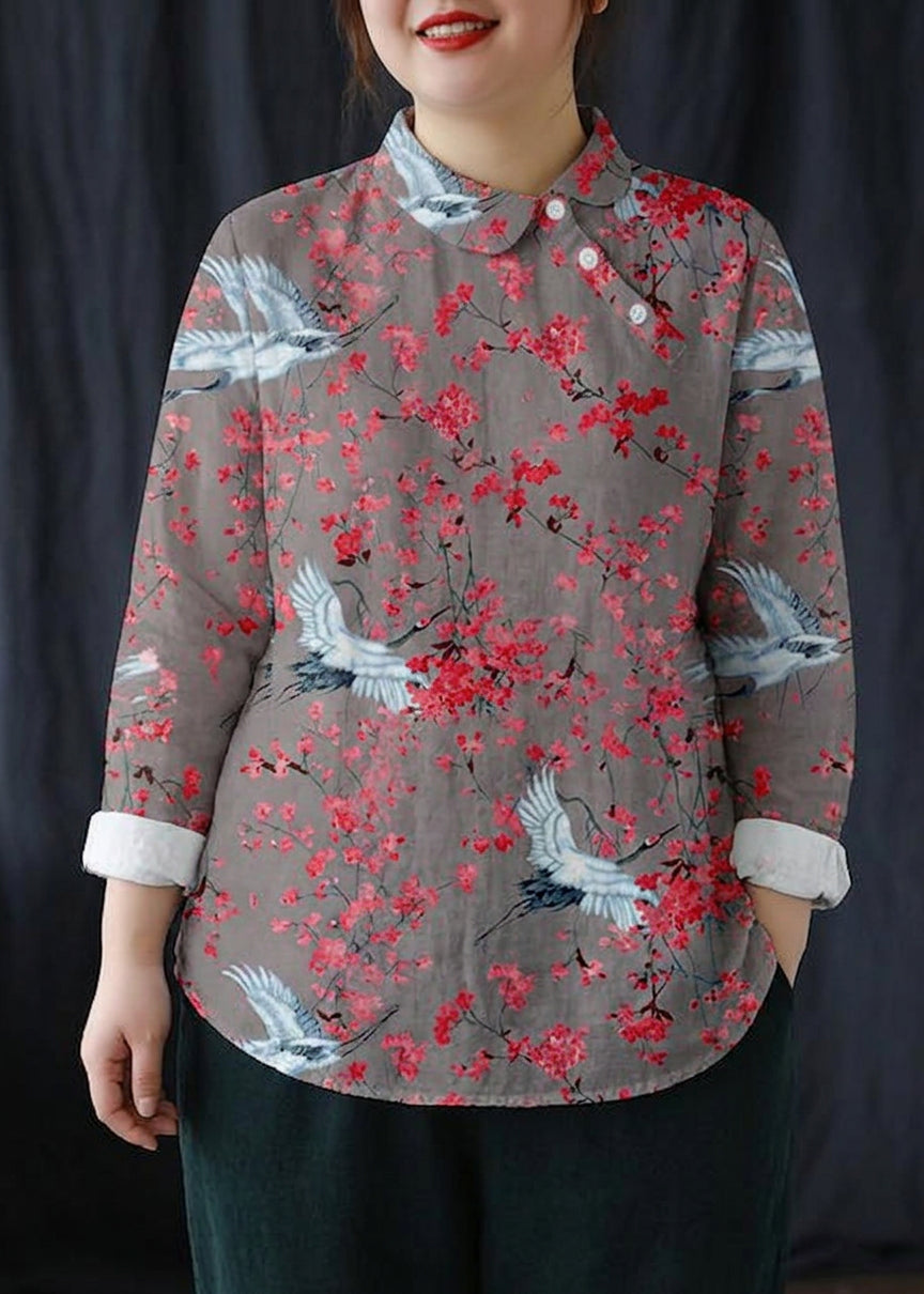 Haley Linen Collared Blouse – view 10