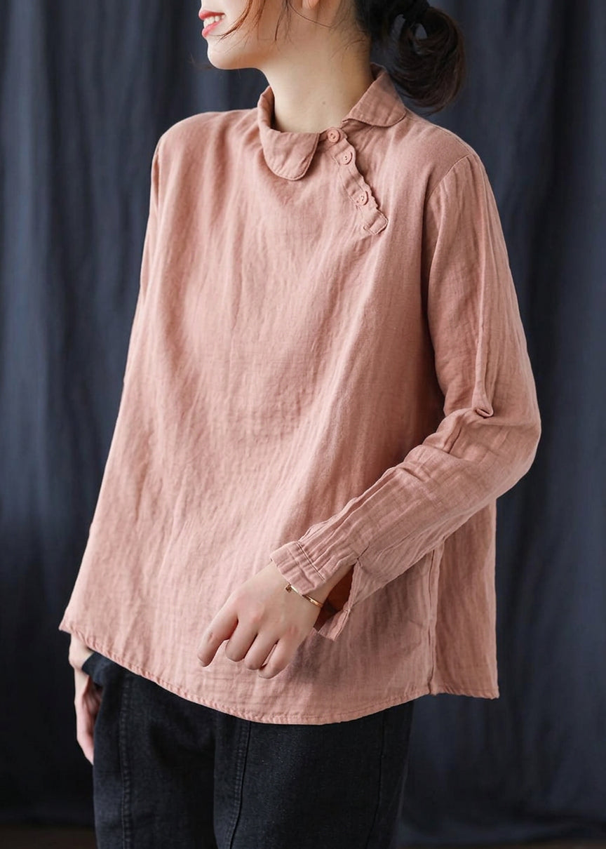 Haley Linen Collared Blouse – view 4
