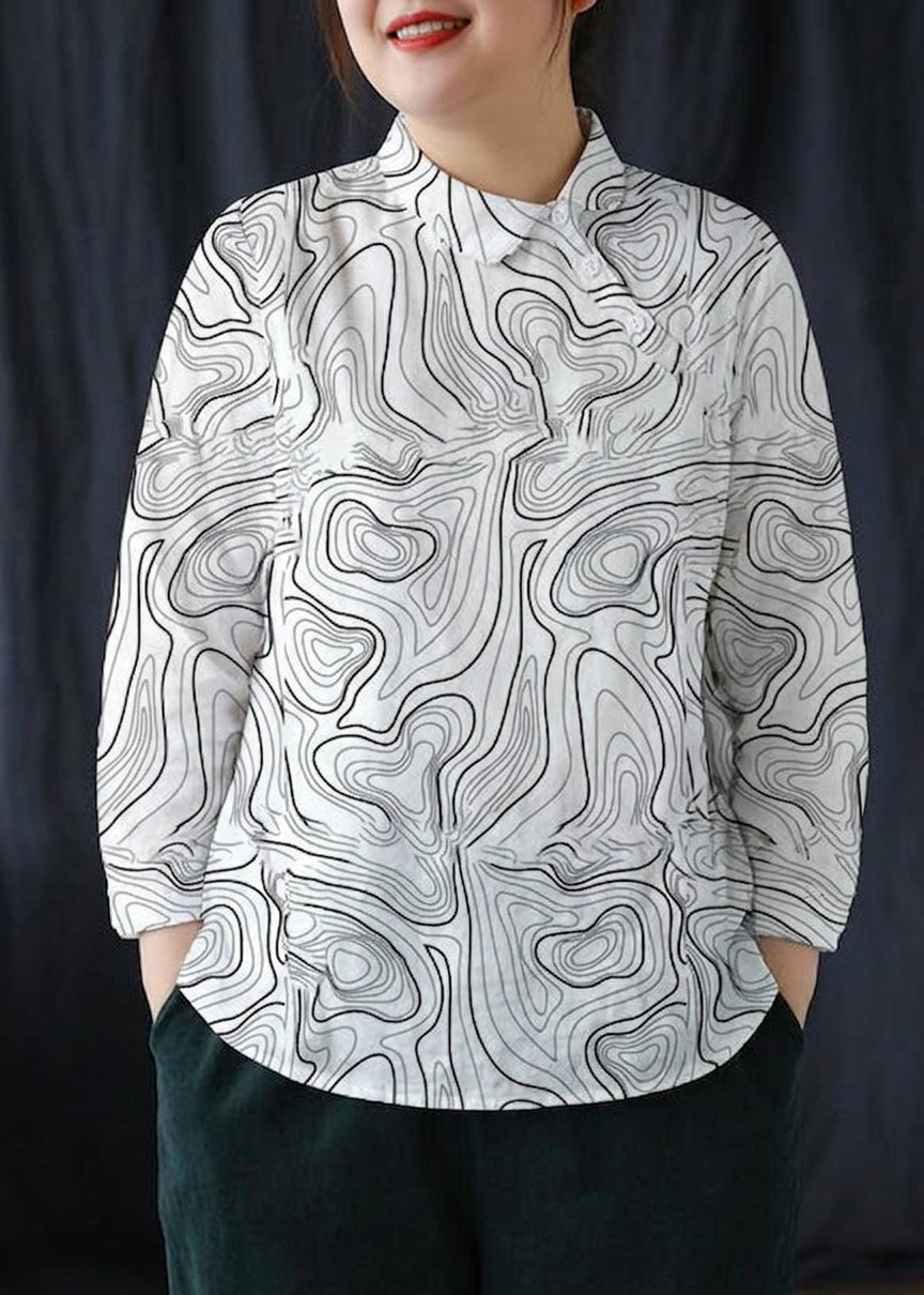 Haley Linen Collared Blouse – view 9