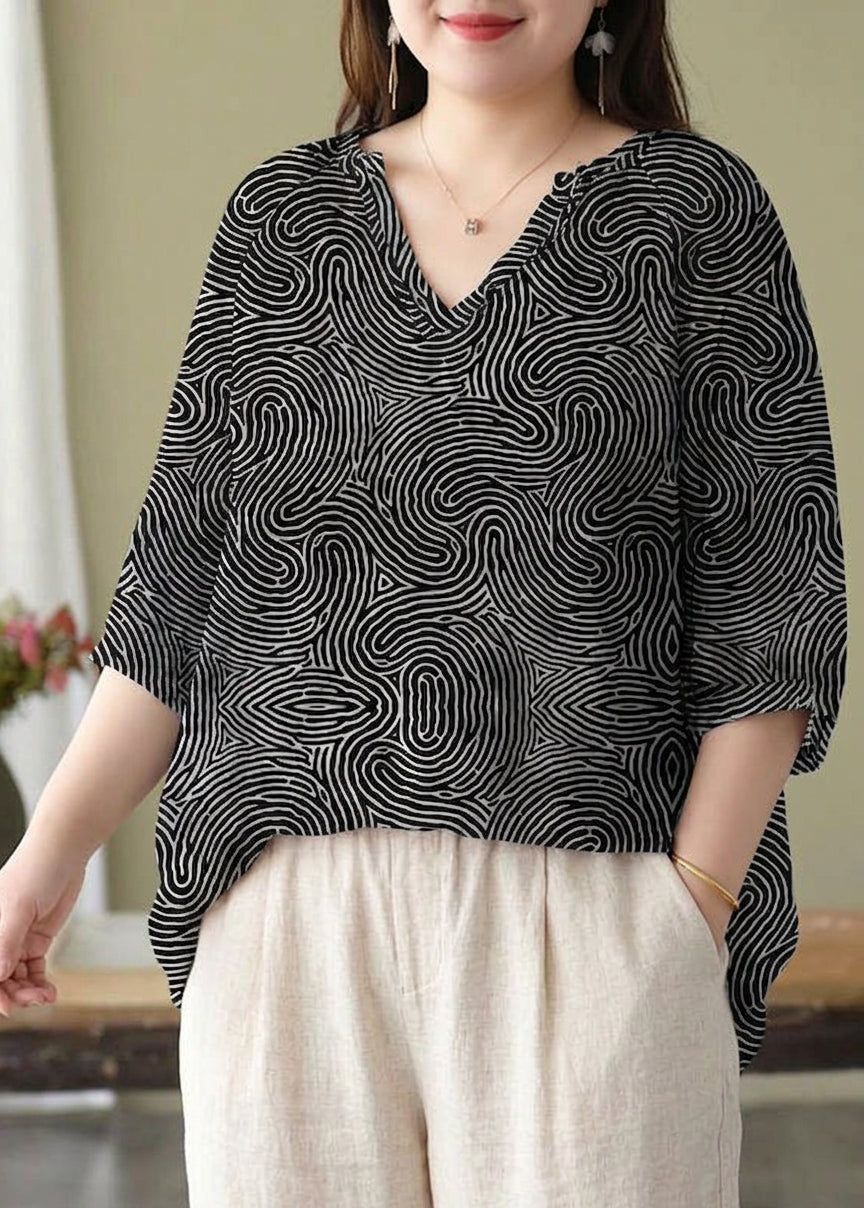 Harper Floral V-Neck Blouse – view 6