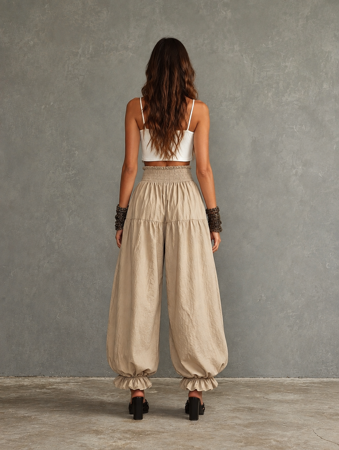 Hazel Linen Harem Pants – view 5