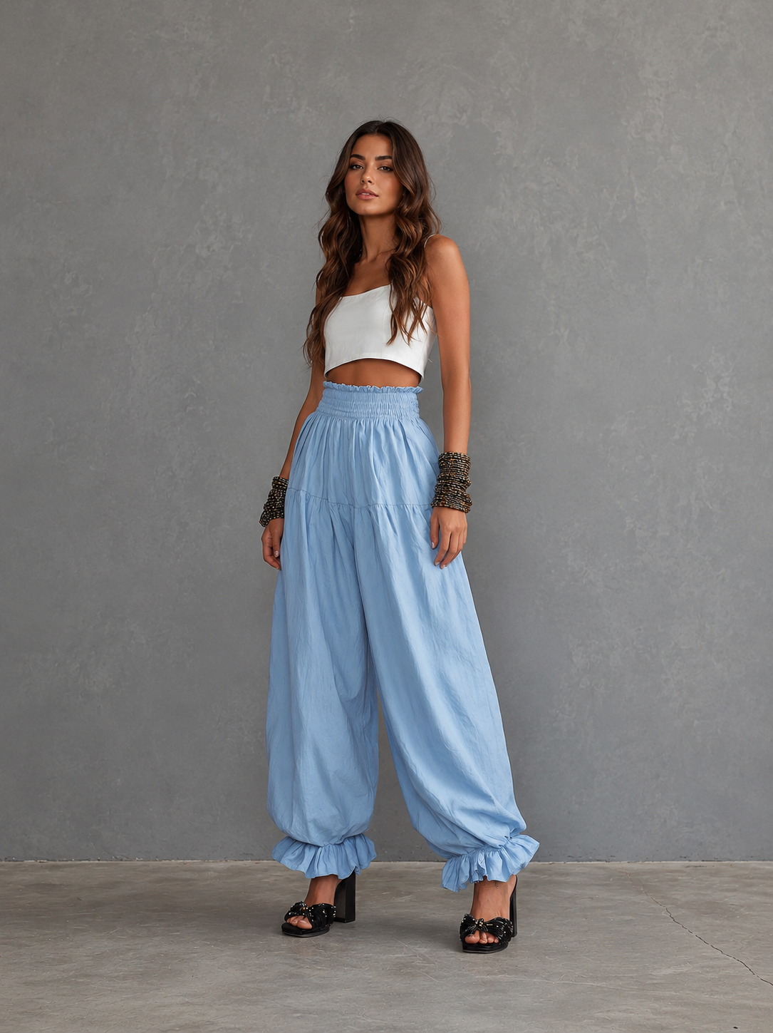 Hazel Linen Harem Pants – view 6