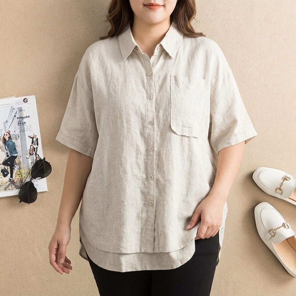 Helen Linen Collared Shirt