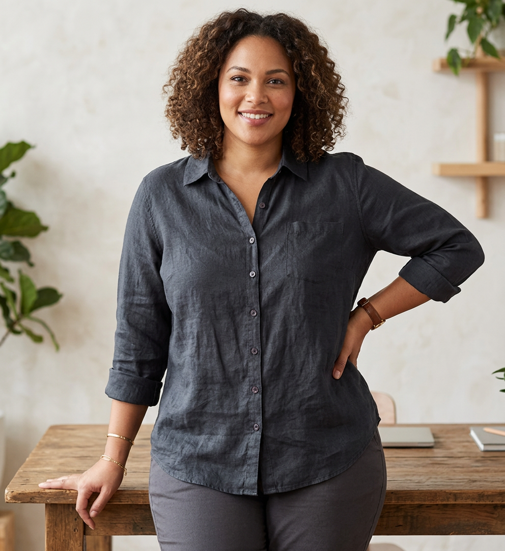Helen Linen Collared Shirt – view 7