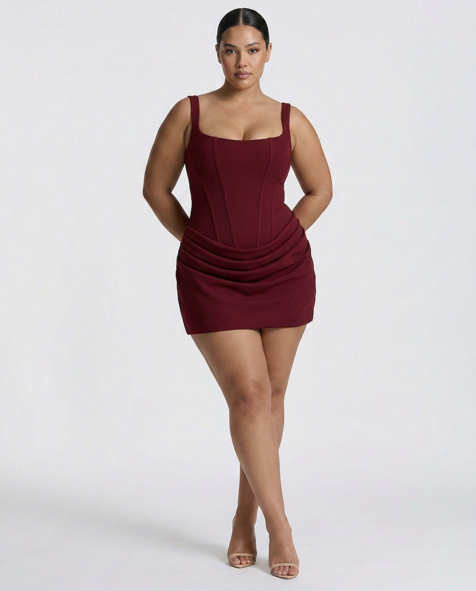 Patsy | Square Neck Mini Dress