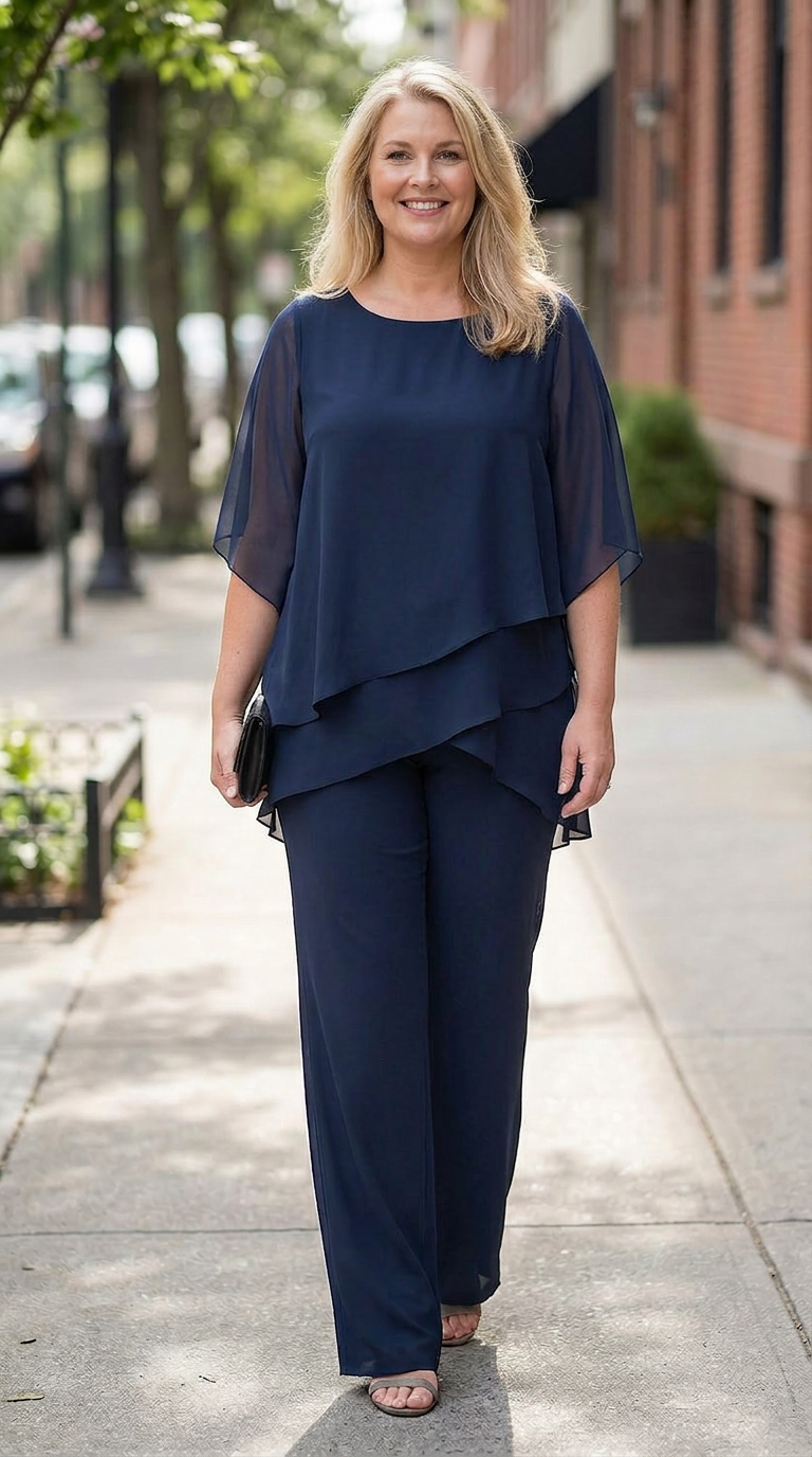 Salma | Chiffon Two-Piece Set