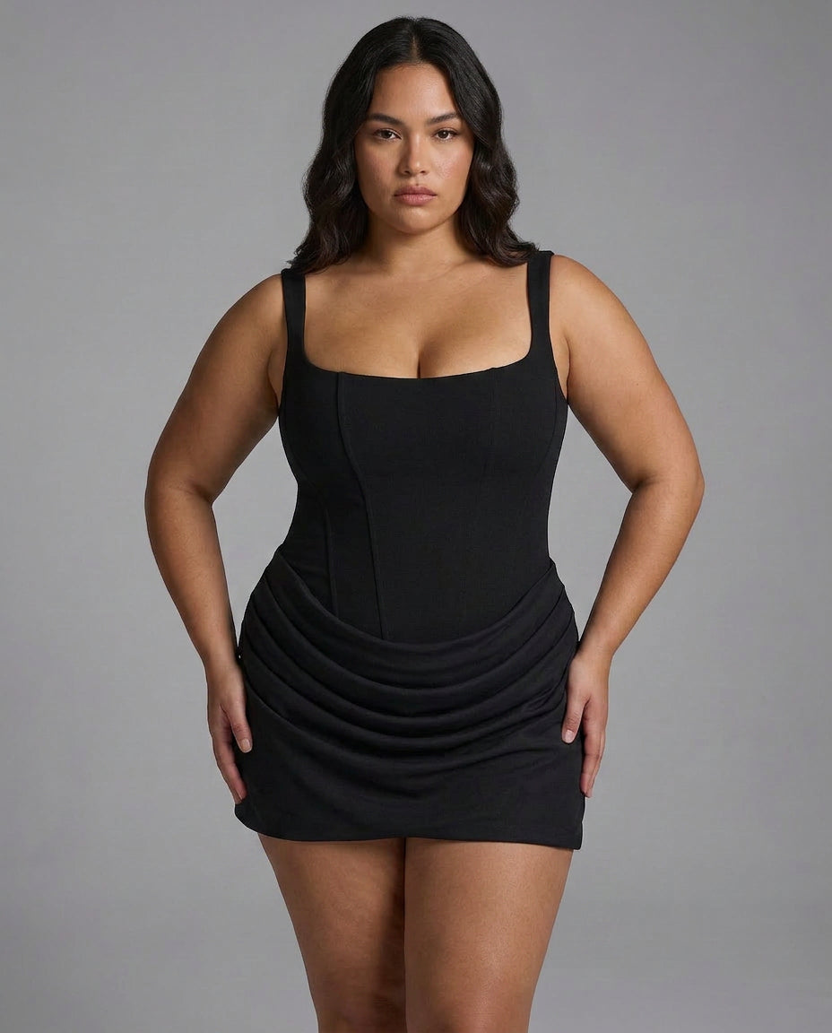 Patsy | Square Neck Mini Dress