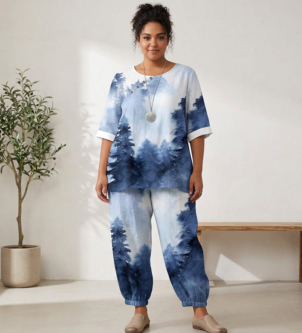 Holly Abstract Two-Piece Set
