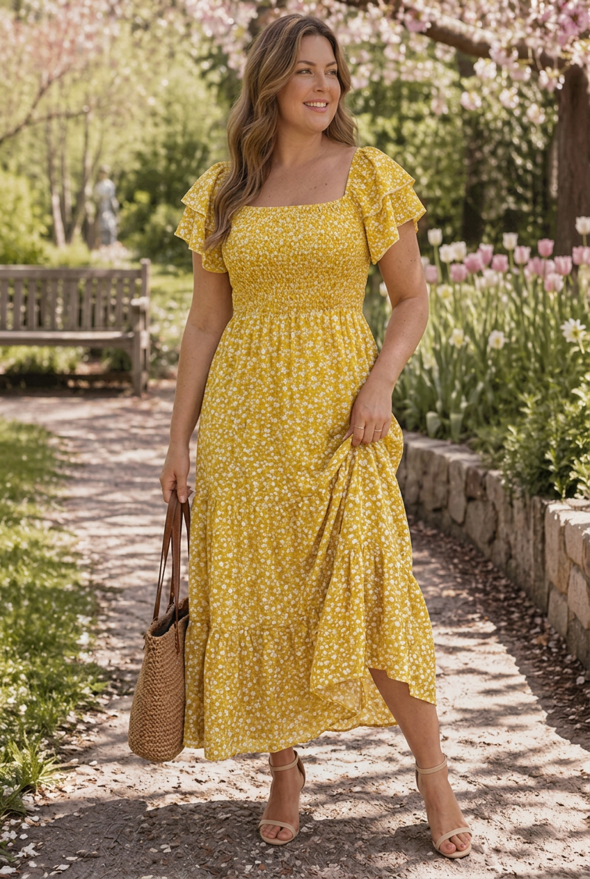 Hope Floral Off-Shoulder Maxi Dress – view 6