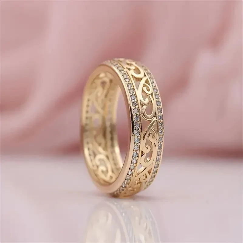 Christine | Filigree Cubic Zirconia Ring for Women