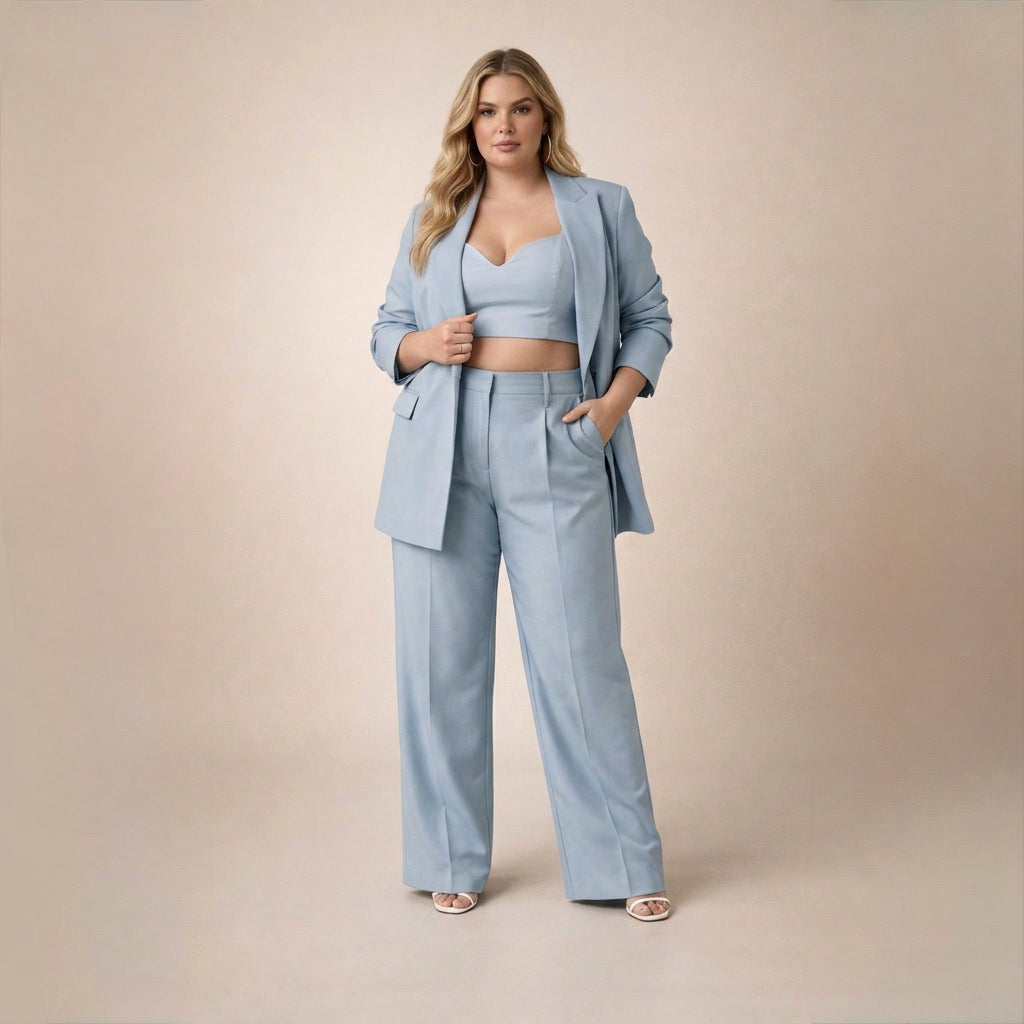 Eileen | Wide-Leg Two-Piece Trouser Suit