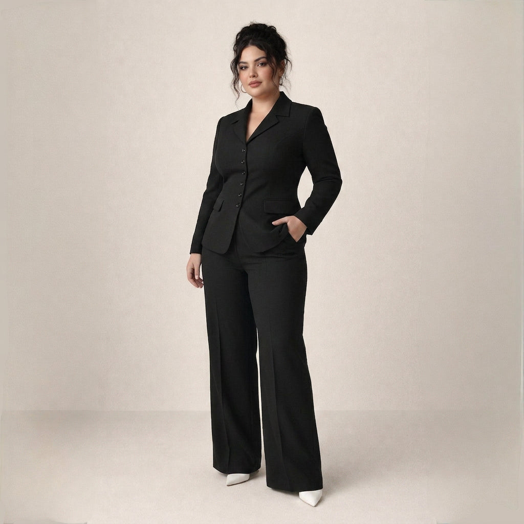 Alyssa | Wide-Leg Two-Piece Trouser Suit