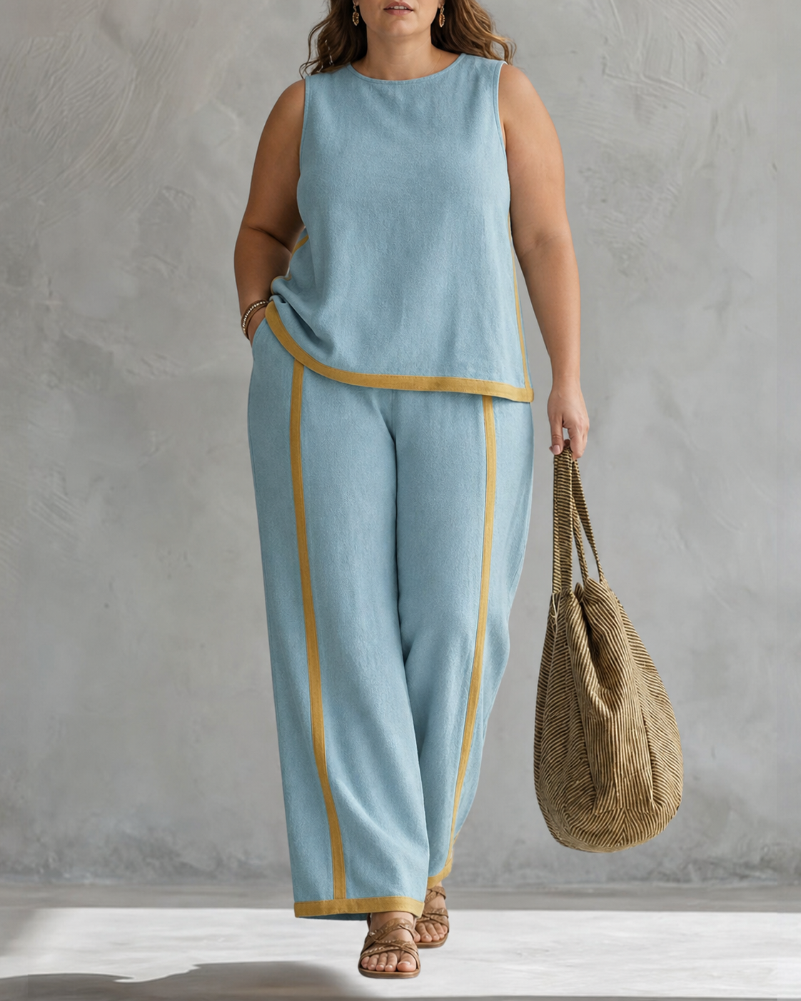 Belinda | Sleeveless Two-Piece Set