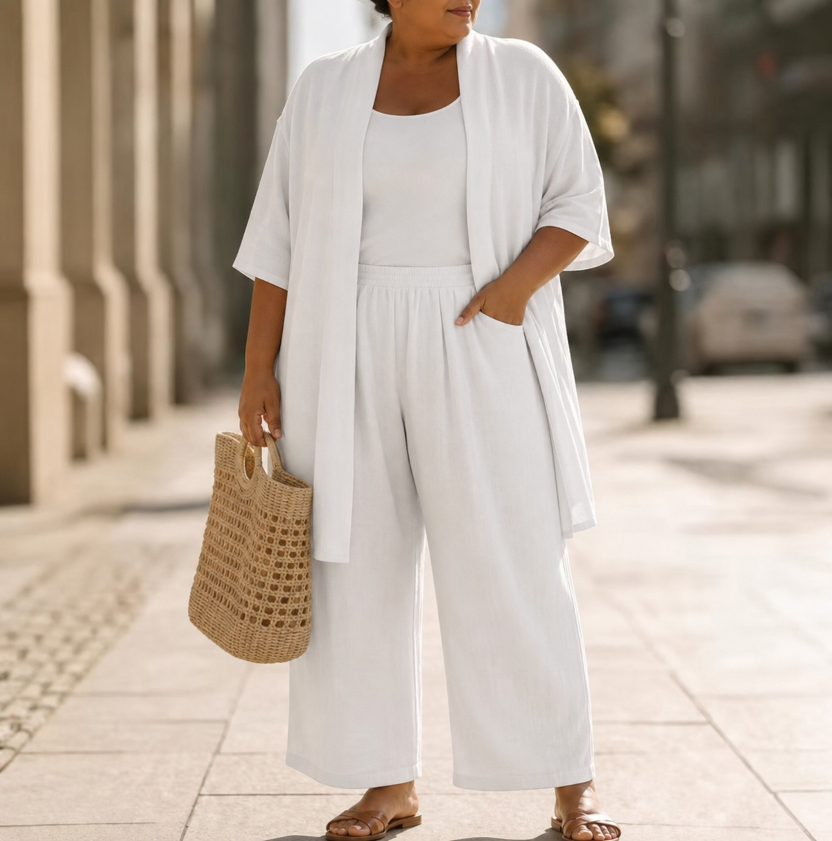 Alyssa | Sleeveless Three-Piece Set