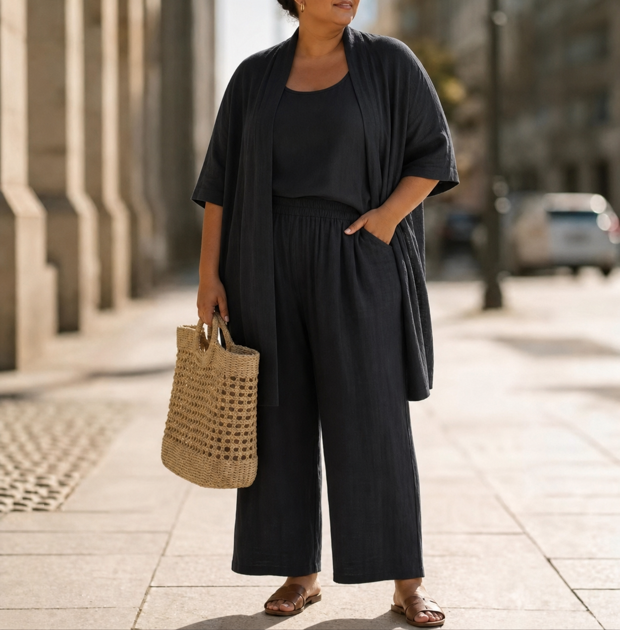 Alyssa | Sleeveless Three-Piece Set