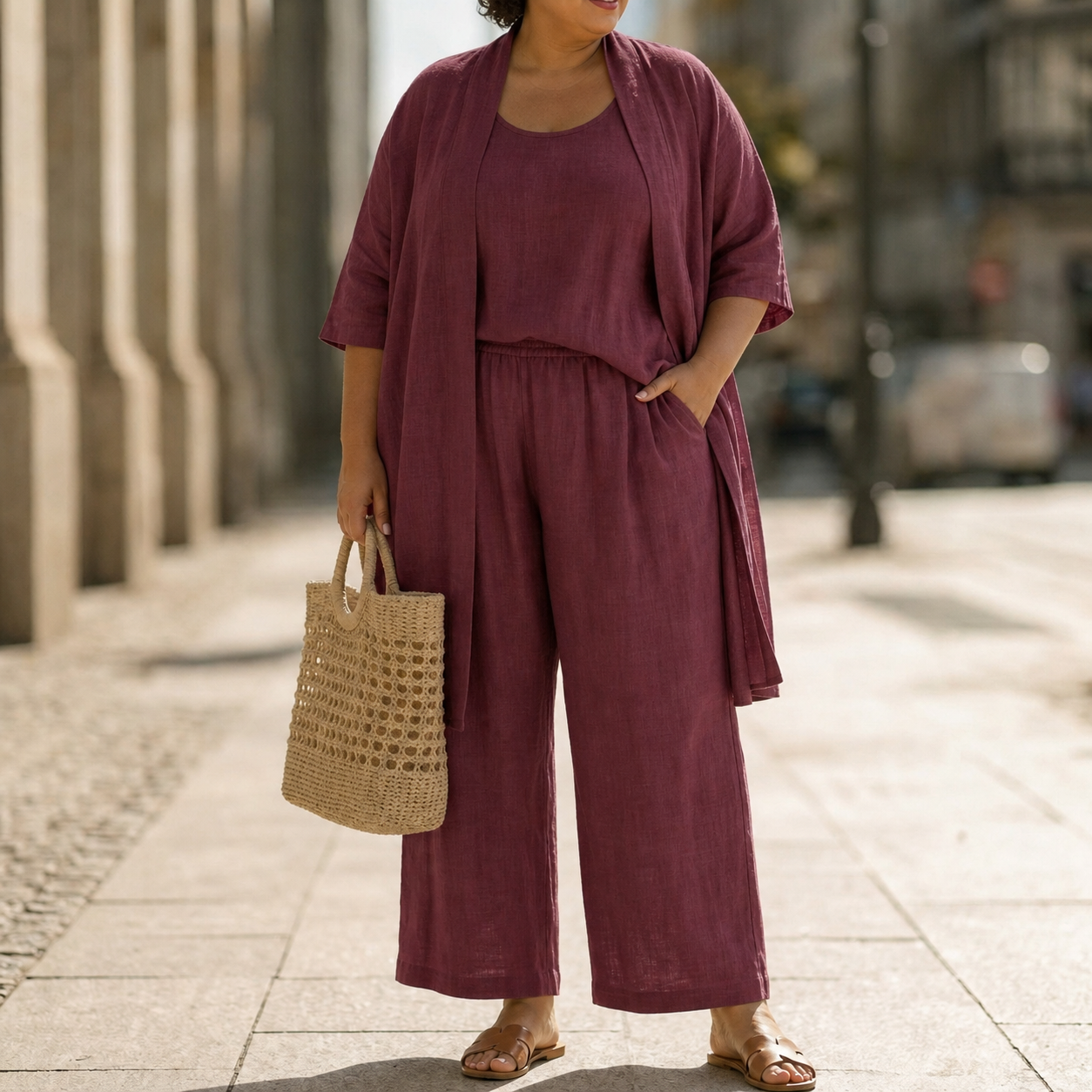 Alyssa | Sleeveless Three-Piece Set