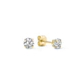 Pearl | Solitaire Stud Cubic Zirconia Earrings for Women