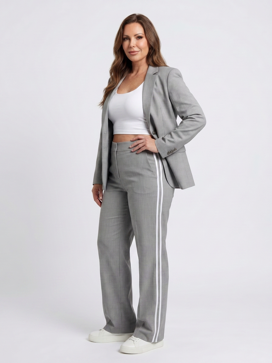 Isla Striped Two-Piece Trouser Suit – view 2