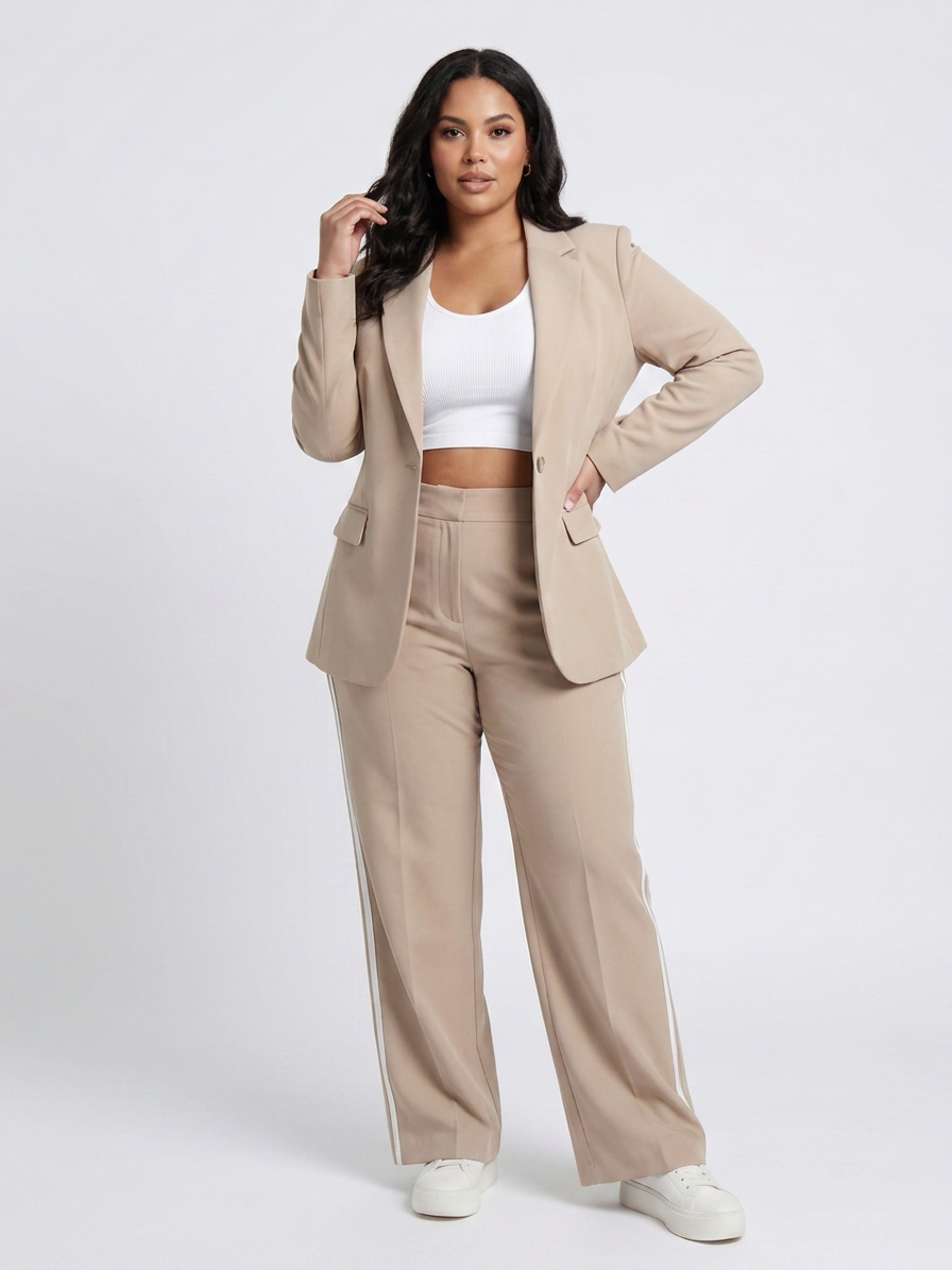 Isla Striped Two-Piece Trouser Suit – view 7