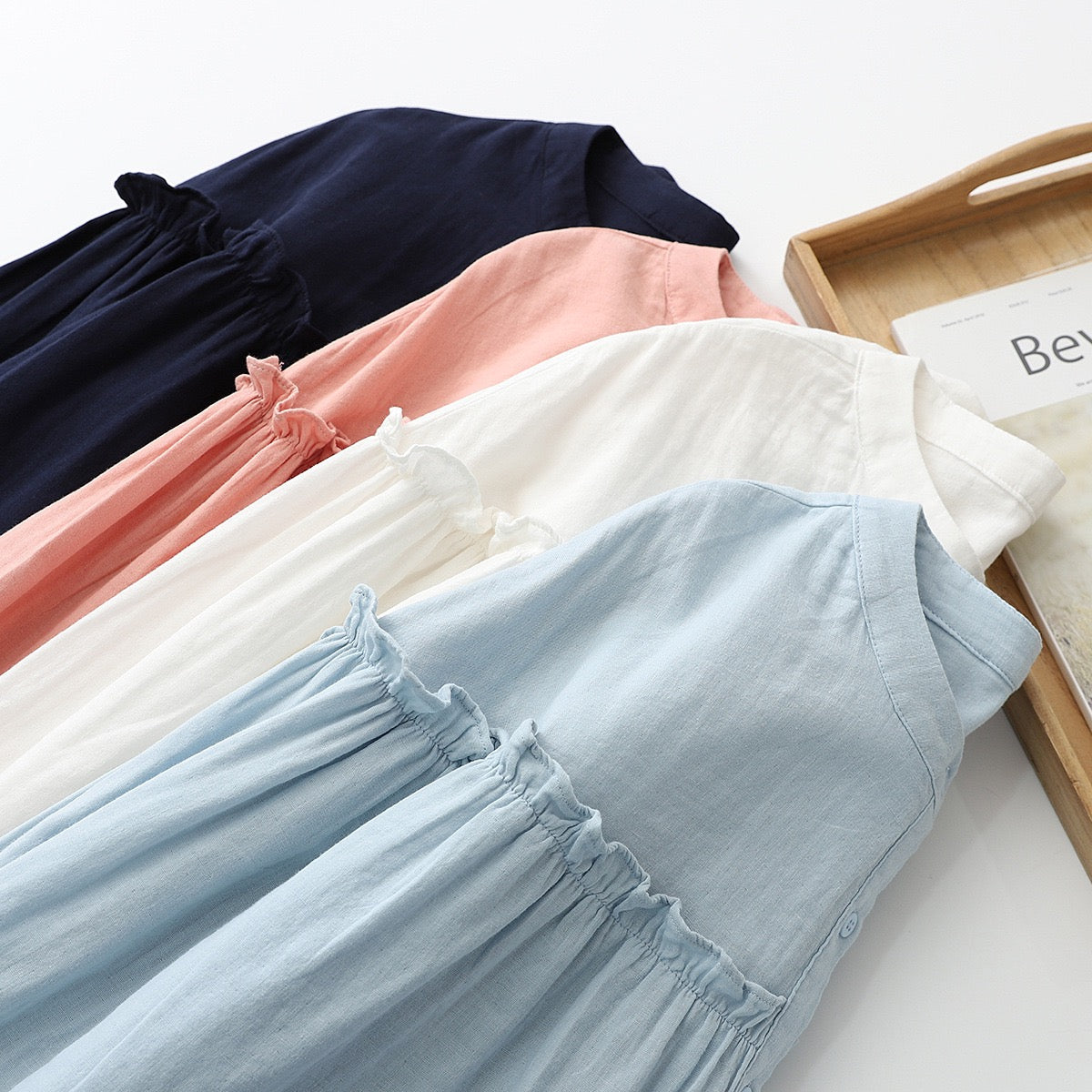 Jacqueline Cotton V-Neck Shirt – view 10
