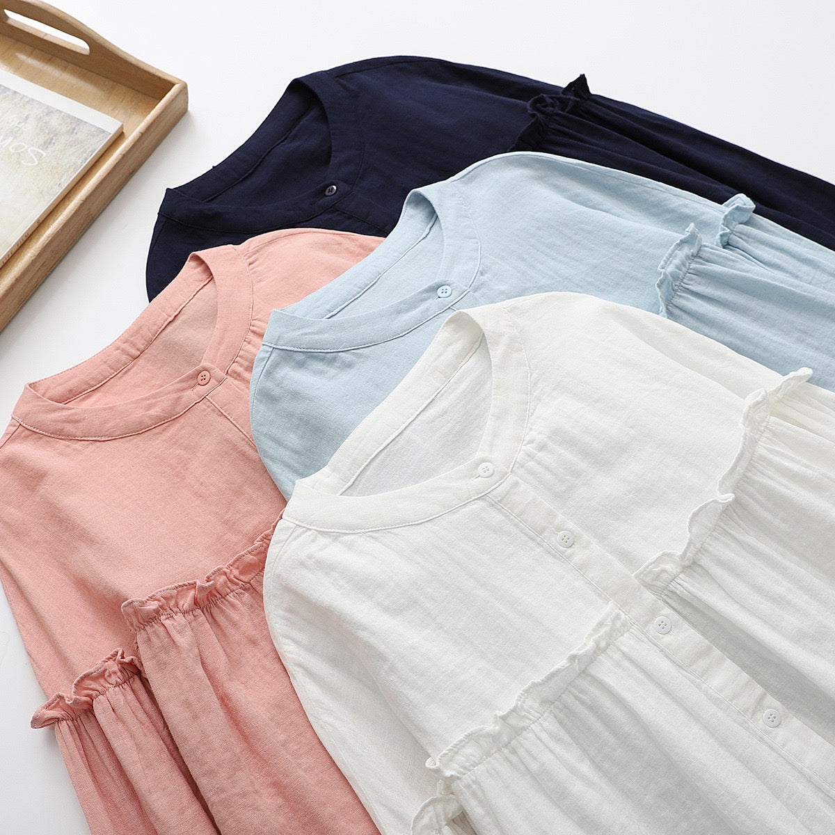 Jacqueline Cotton V-Neck Shirt – view 9