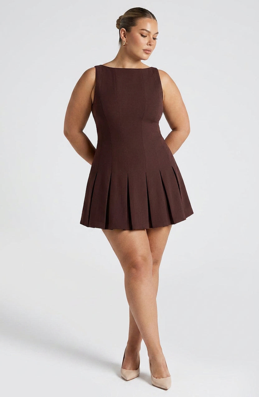 Janet Mock Neck Mini Dress