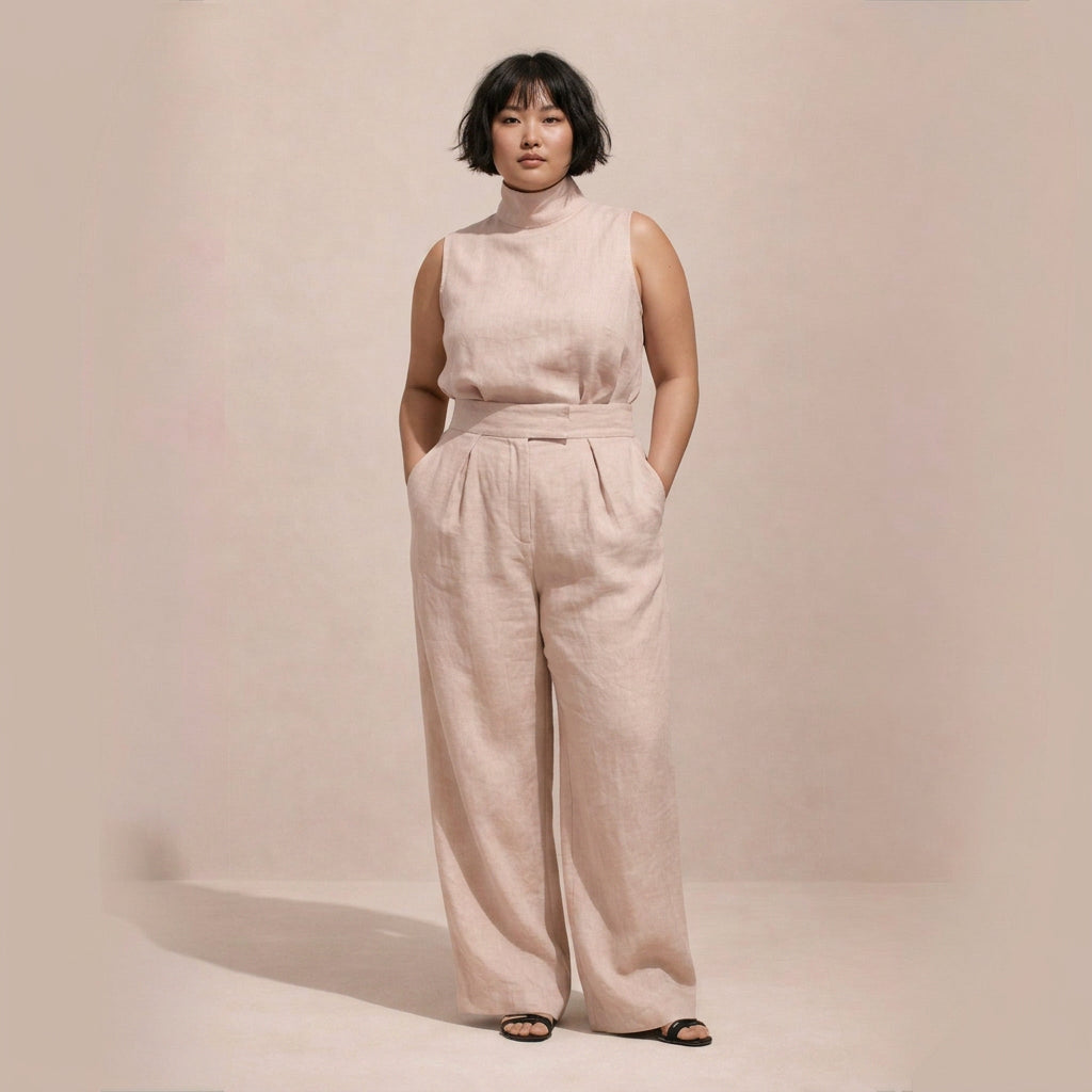 Jordan Mock Neck Jumpsuit – view 4