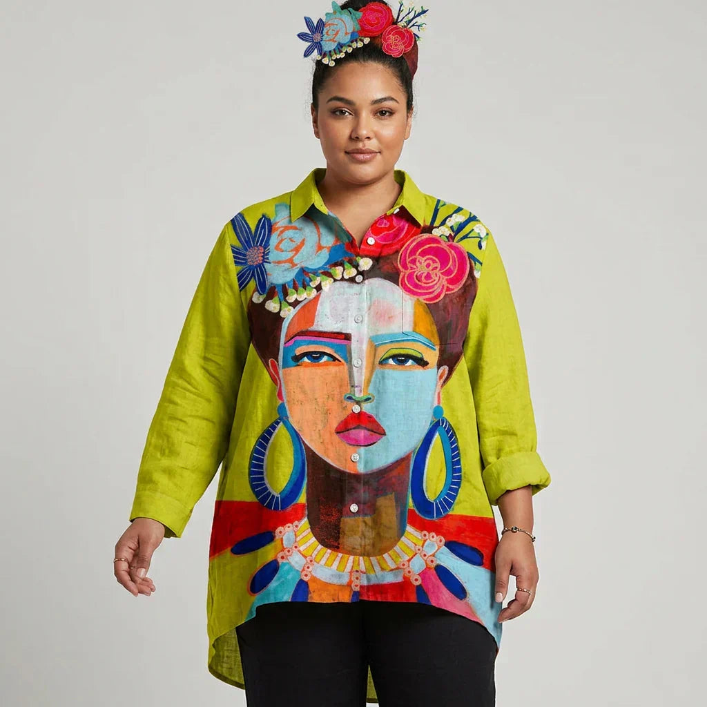 Karina Tie-Dye Collared Blouse – view 5