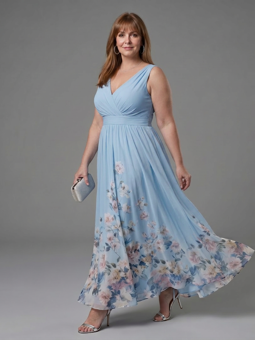 Larissa Floral V-Neck Maxi Dress – view 6