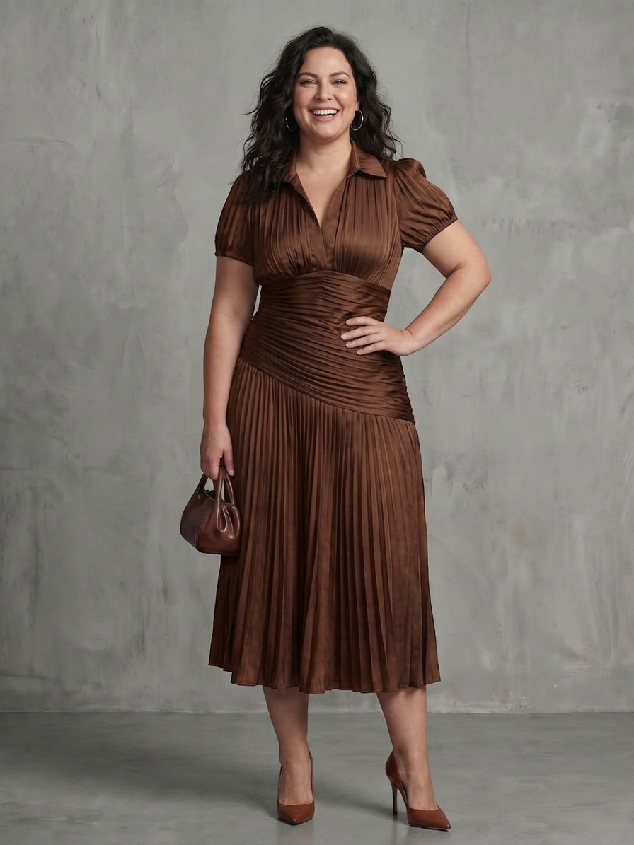Leigh Collared Midi Dress – view 10