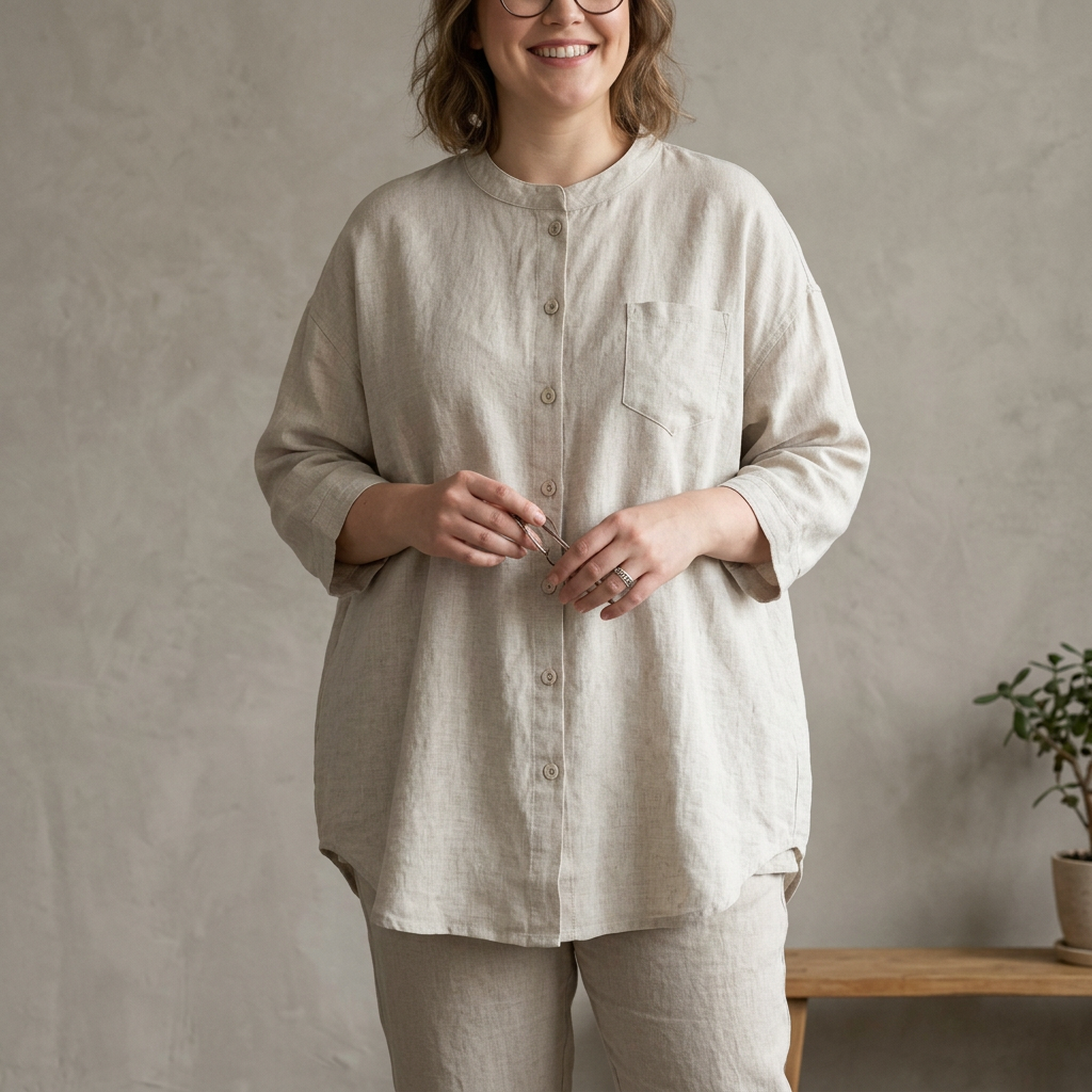 Mackenzie Denim V-Neck Shirt – view 4