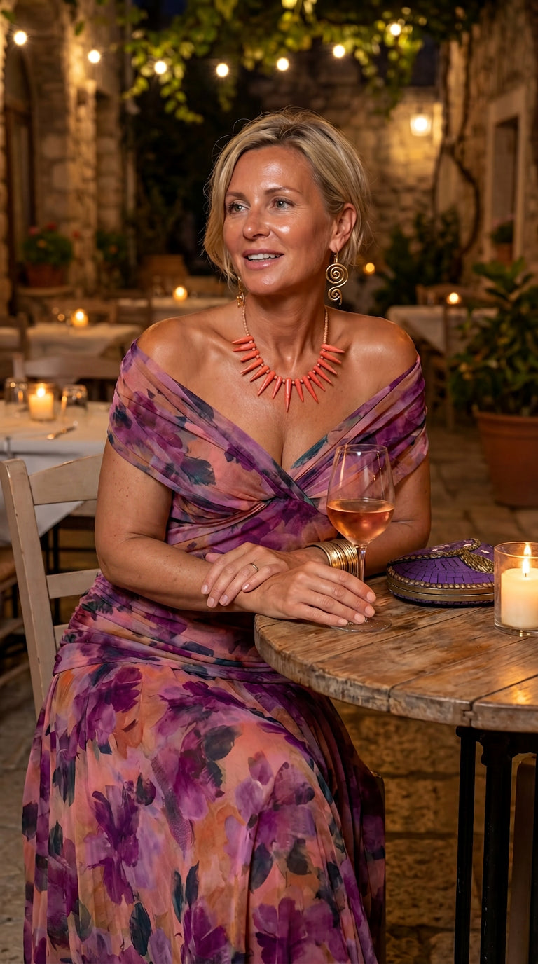 Mara Floral Off-Shoulder Maxi Dress – view 3