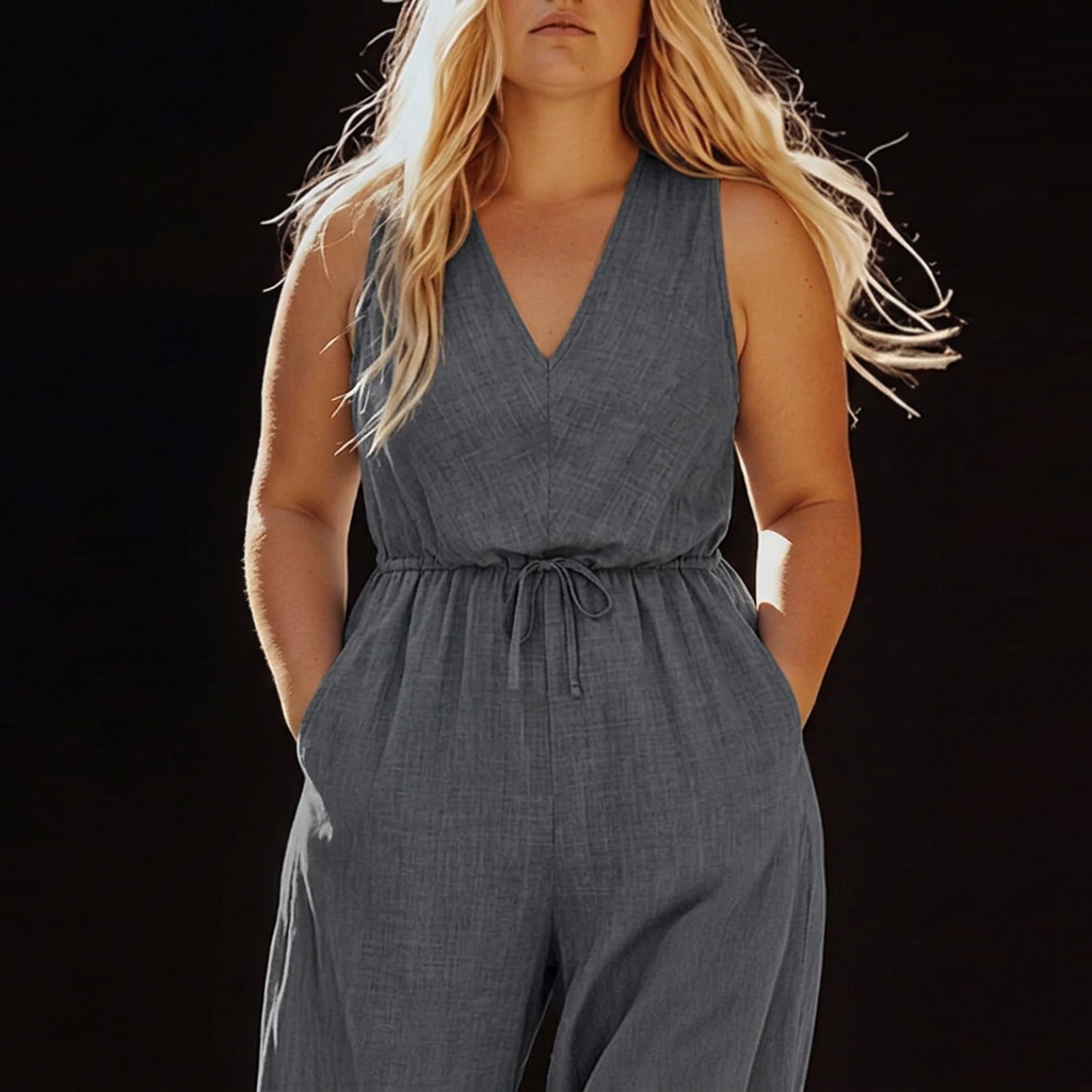 Maya V-Neck Jumpsuit – view 4