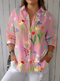 Millie Floral Collared Blouse