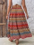 Myra Border Print Maxi Skirt – view 2