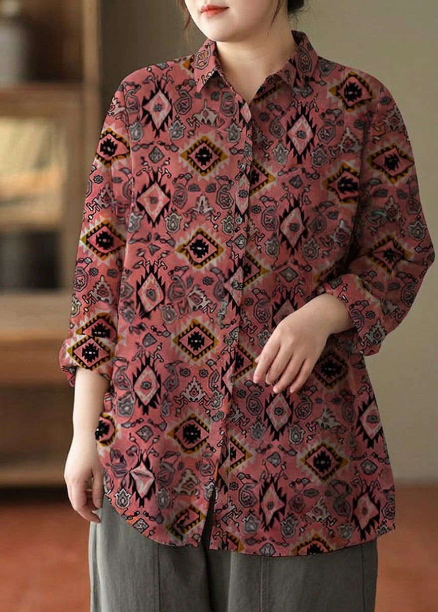 Naomi Geometric Collared Blouse – view 6