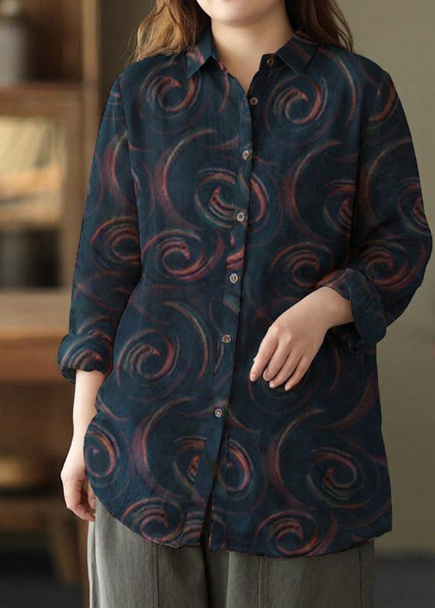 Naomi Geometric Collared Blouse – view 7